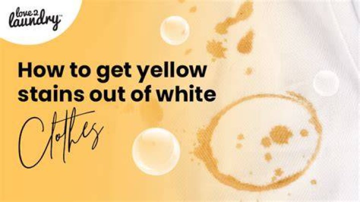 How do you get the yellow out of white linens?
