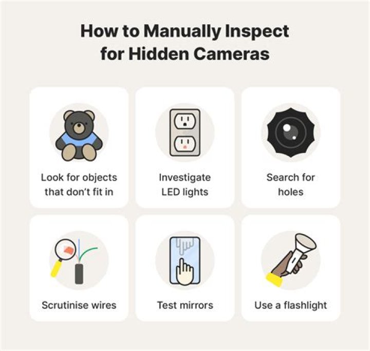 How do you tell if there are hidden cameras?