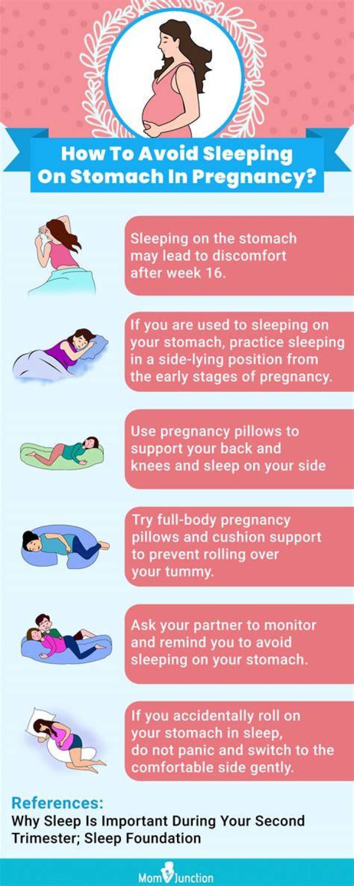 What happens if you accidentally sleep on your stomach while pregnant?