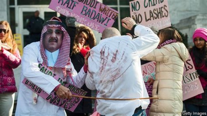 What is flogging in Saudi Arabia?