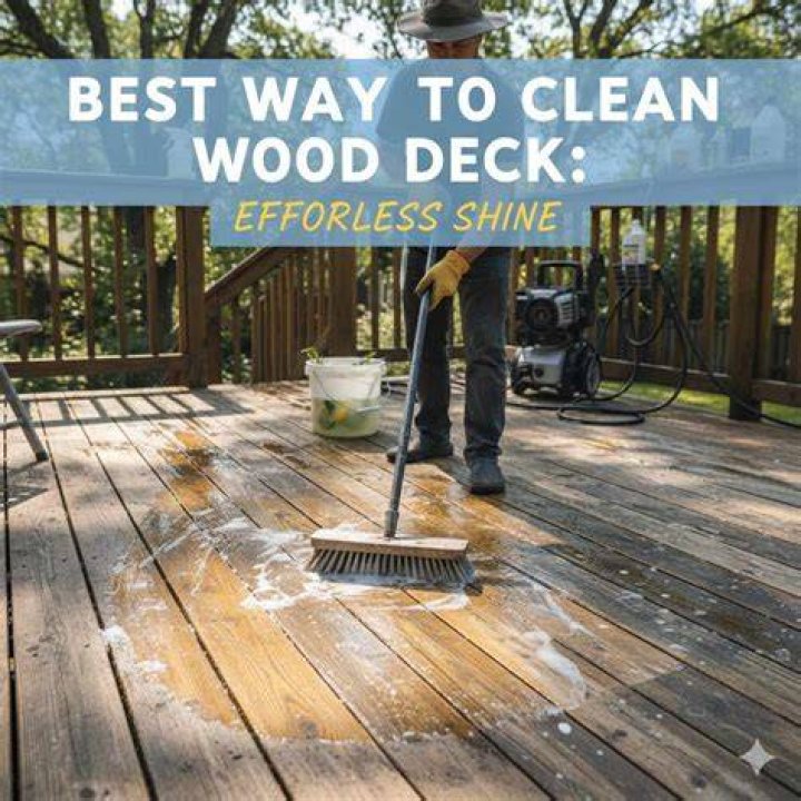 What is the best product to clean a wood deck?