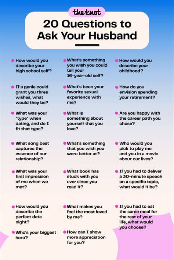 What kind of questions do you ask your husband when he cheated on you?