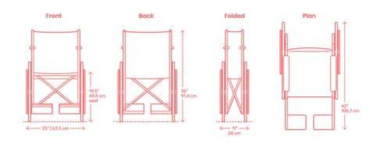 What sizes do wheelchairs come in?